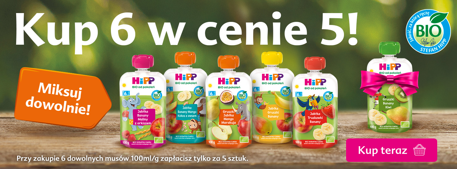 Hipp tubki - kup 6 w cenie 5