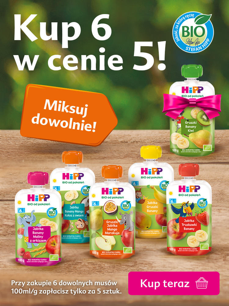 Hipp tubki - kup 6 w cenie 5